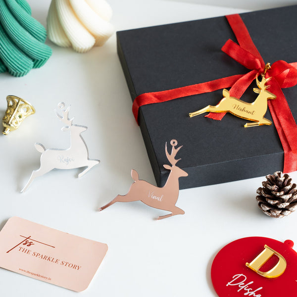 Personalized Ornament - Reindeer - Single - COD Not Applicable