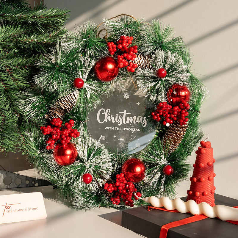 Personalized Christmas Wreath - COD Not Applicable