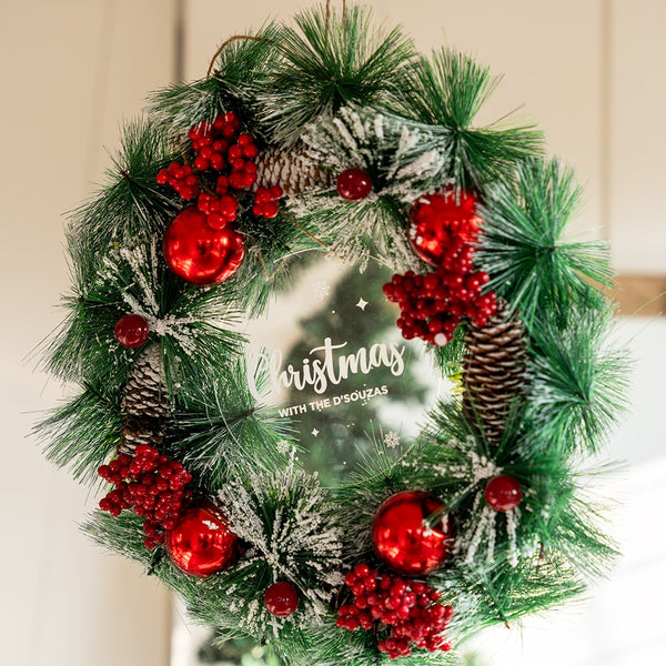 Personalized Christmas Wreath - COD Not Applicable
