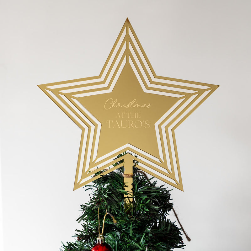 Personalized Tree Topper - Star - COD Not Applicable