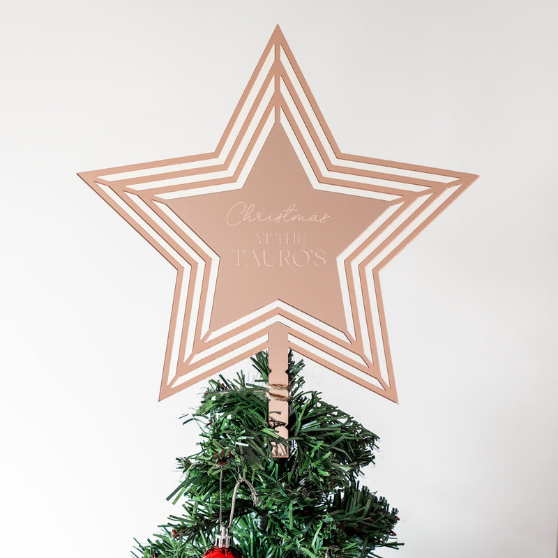 Personalized Tree Topper - Star - COD Not Applicable