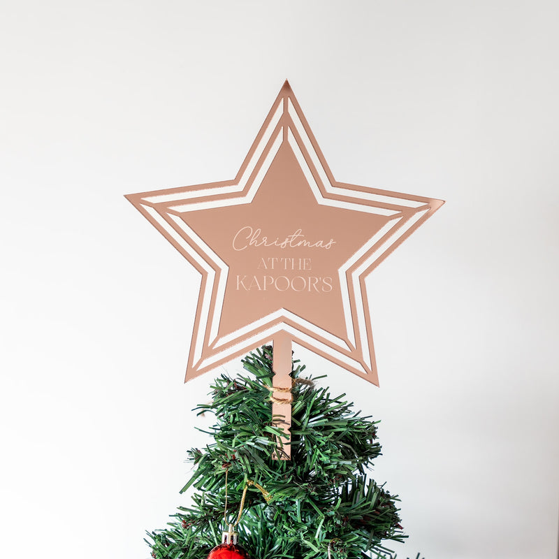 Personalized Tree Topper - Star - COD Not Applicable