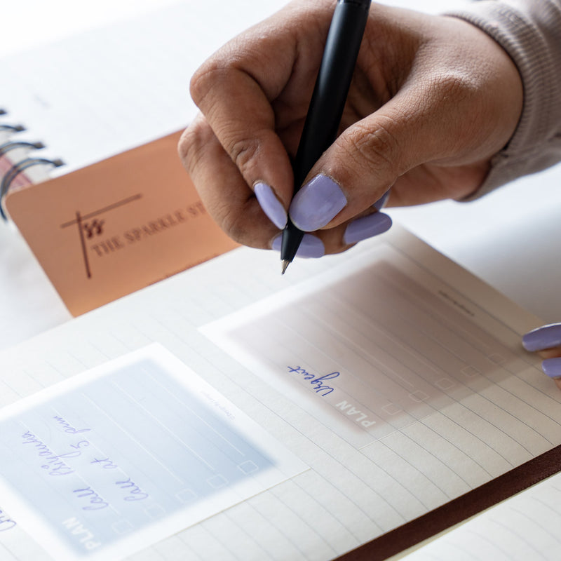 Transparent Sticky Note Planner