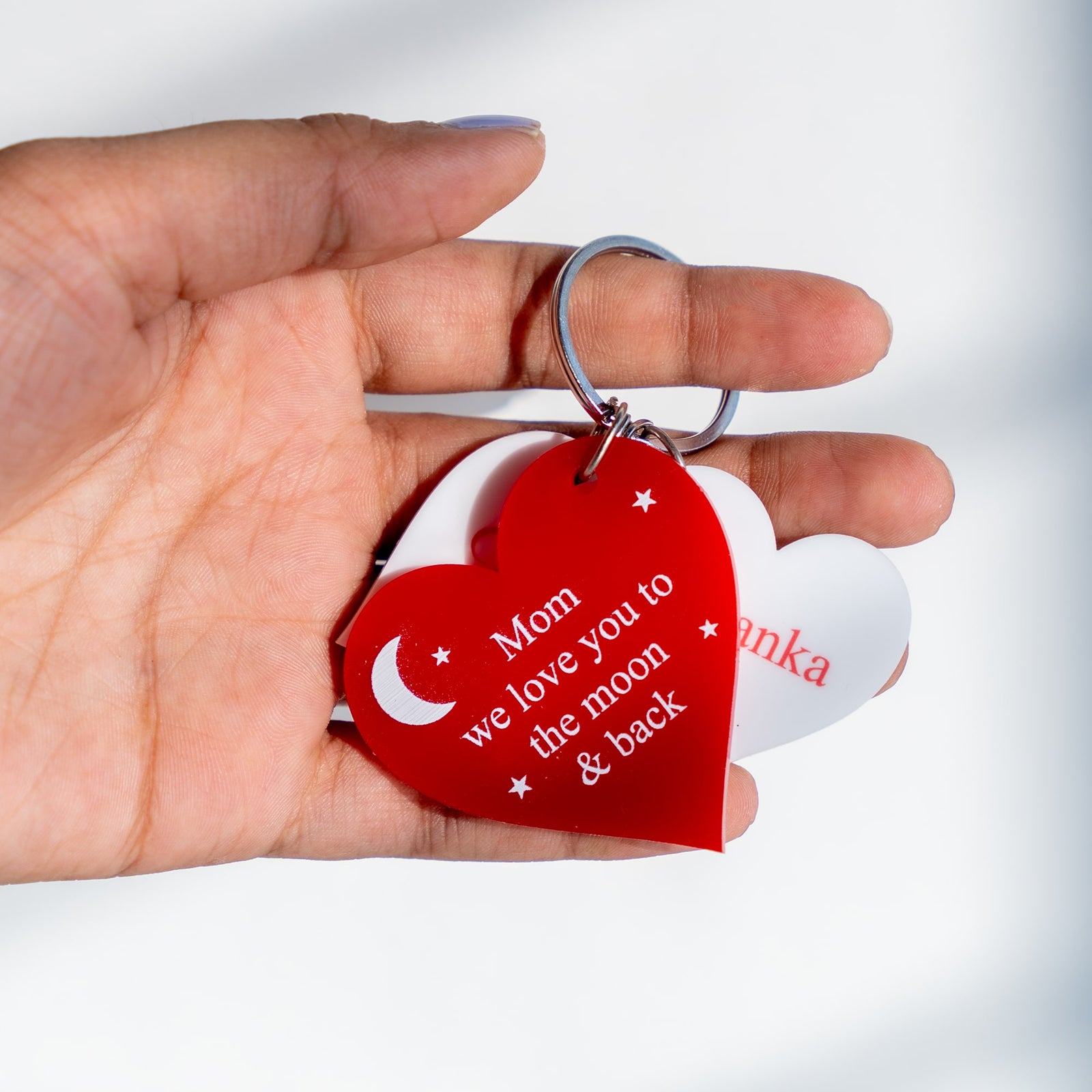 Personalized Keychain Love You Mom COD Not Applicable