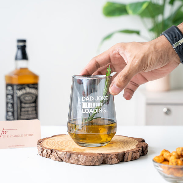 Whiskey Glass - Dad Joke Loading