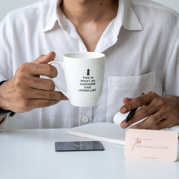 Tall Ceramic Mug - Awesome Dad