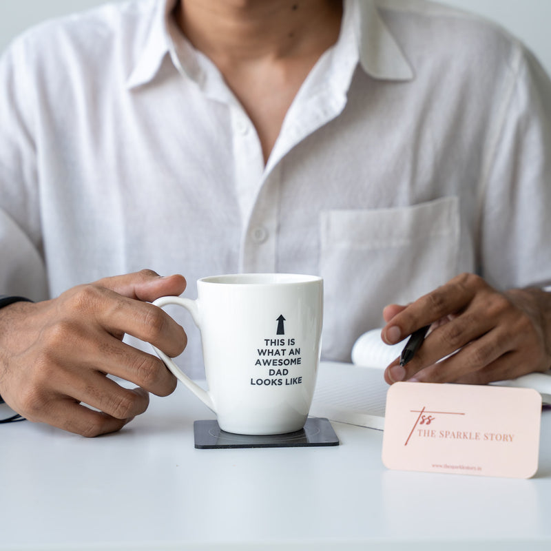 Tall Ceramic Mug - Awesome Dad