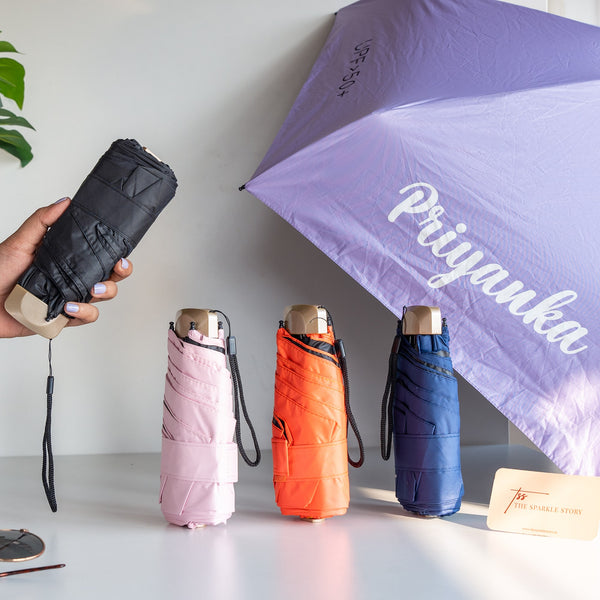 Personalized Sleek Pocket Umbrella - COD Not Applicable
