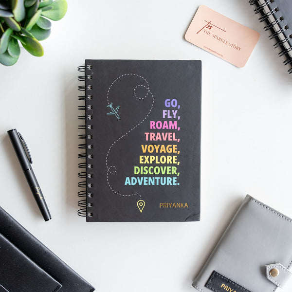 Personalized Spiral Notebook - Wanderlust - COD Not Applicable
