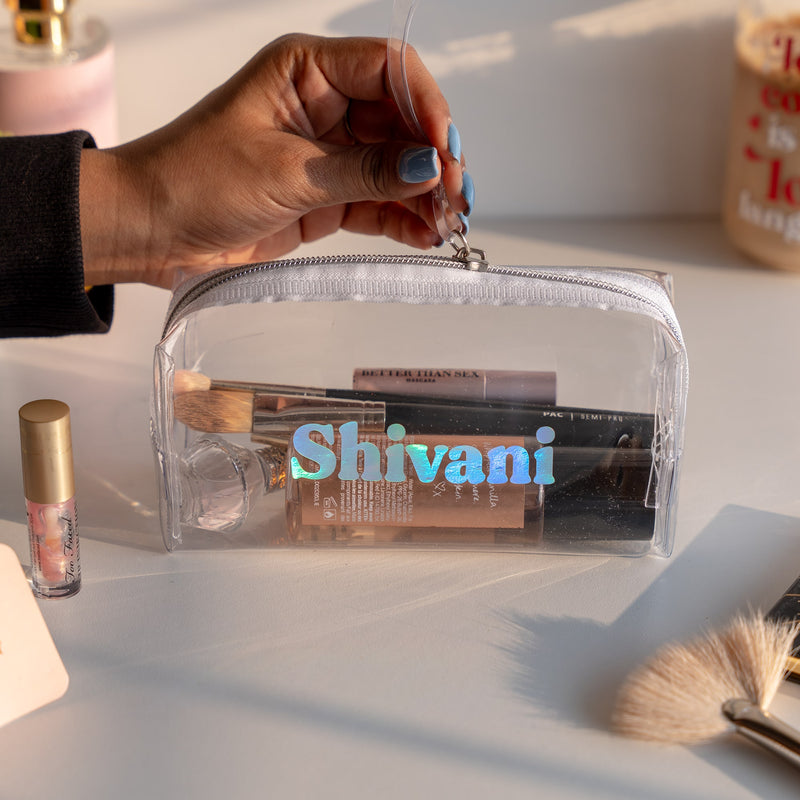 Personalized Clear Pouch - Rectangle - COD Not Applicable