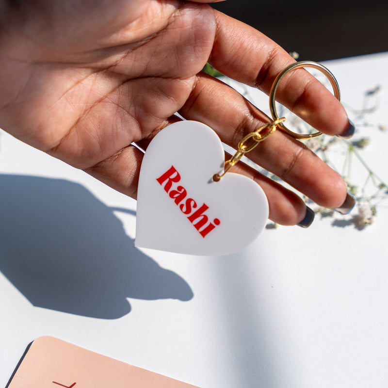 Personalized Heart Keychain - COD Not Applicable