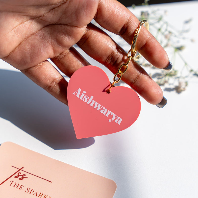 Personalized Heart Keychain - COD Not Applicable