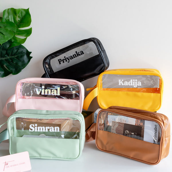 Personalized Clear Zipper Pouch - COD Not Applicable