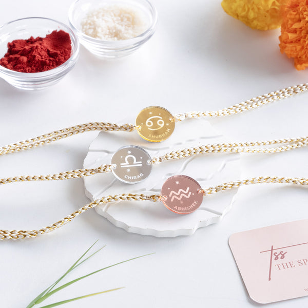 Personalized Zodiac Rakhi - COD Not Applicable