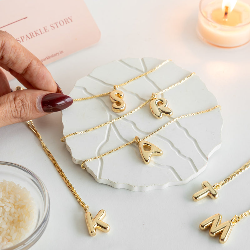 Personalized Bubble Letter Bracelet - COD Not Applicable