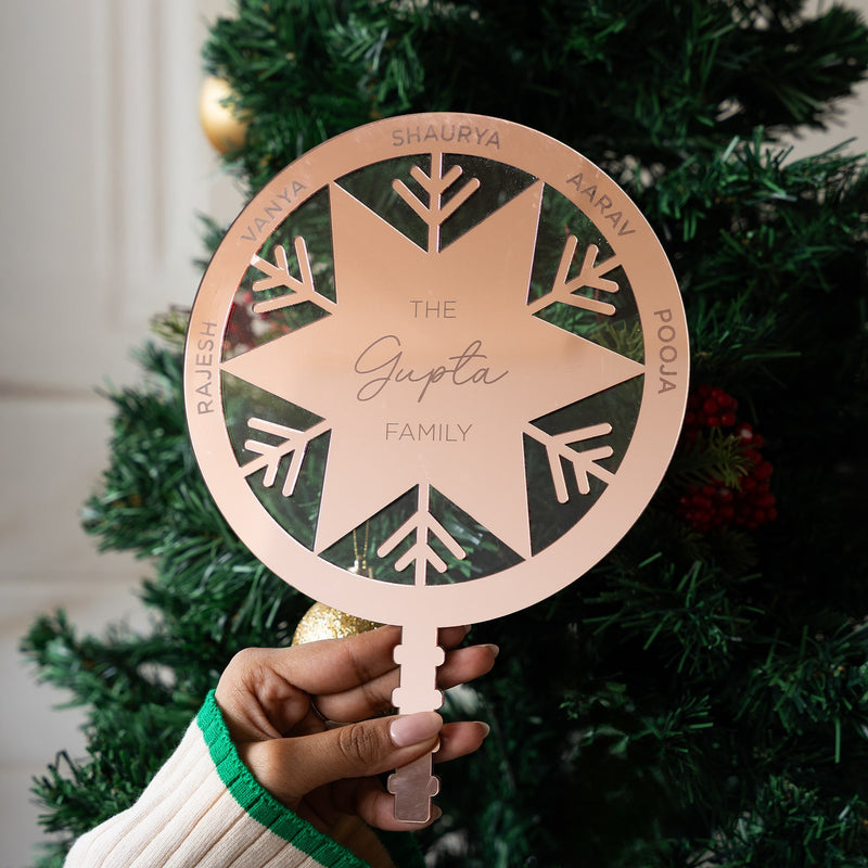 Personalized Tree Topper - Snowflake - COD Not Applicable