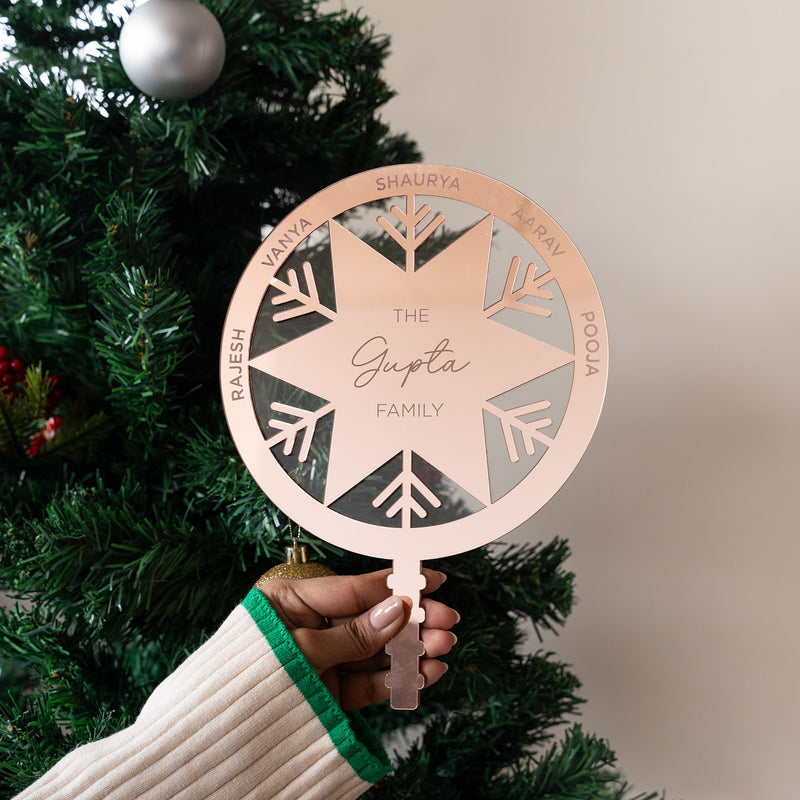 Personalized Tree Topper - Snowflake - COD Not Applicable