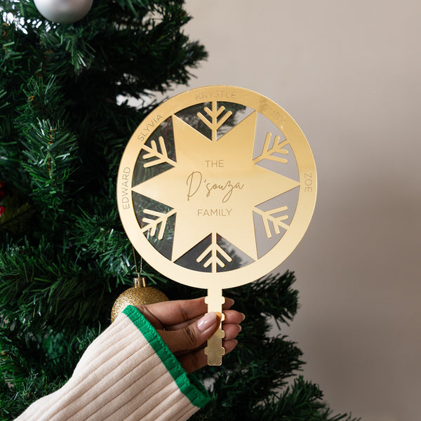Personalized Tree Topper - Snowflake - COD Not Applicable
