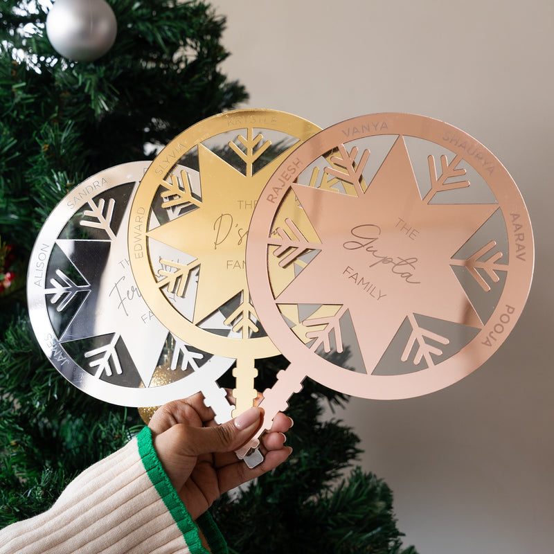 Personalized Tree Topper - Snowflake - COD Not Applicable