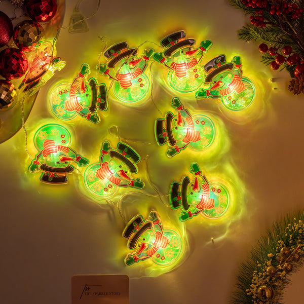Holographic Snowman String Light