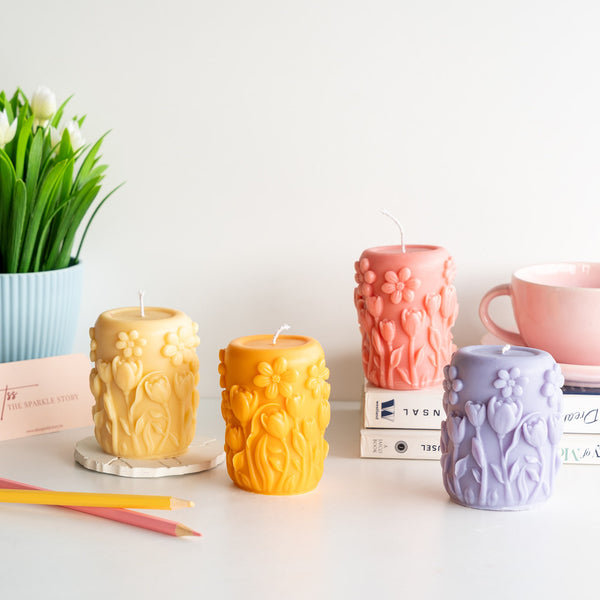 Scented Soy Wax Candle  - Floral Paradise