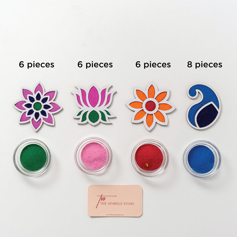 Mini Rangoli Motifs - Set of 26