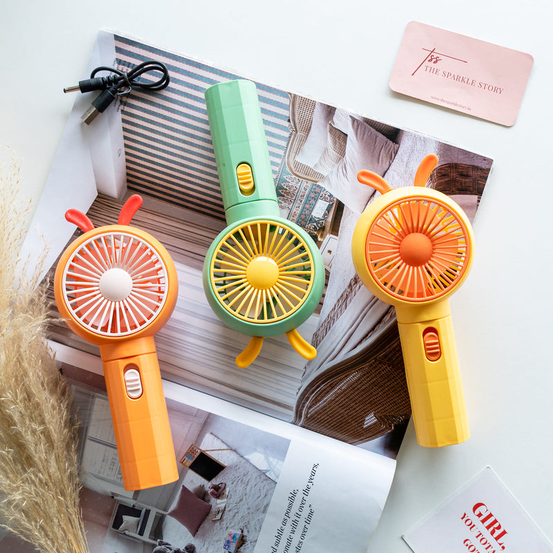 Dual Colour Portable Fan with Phone Stand