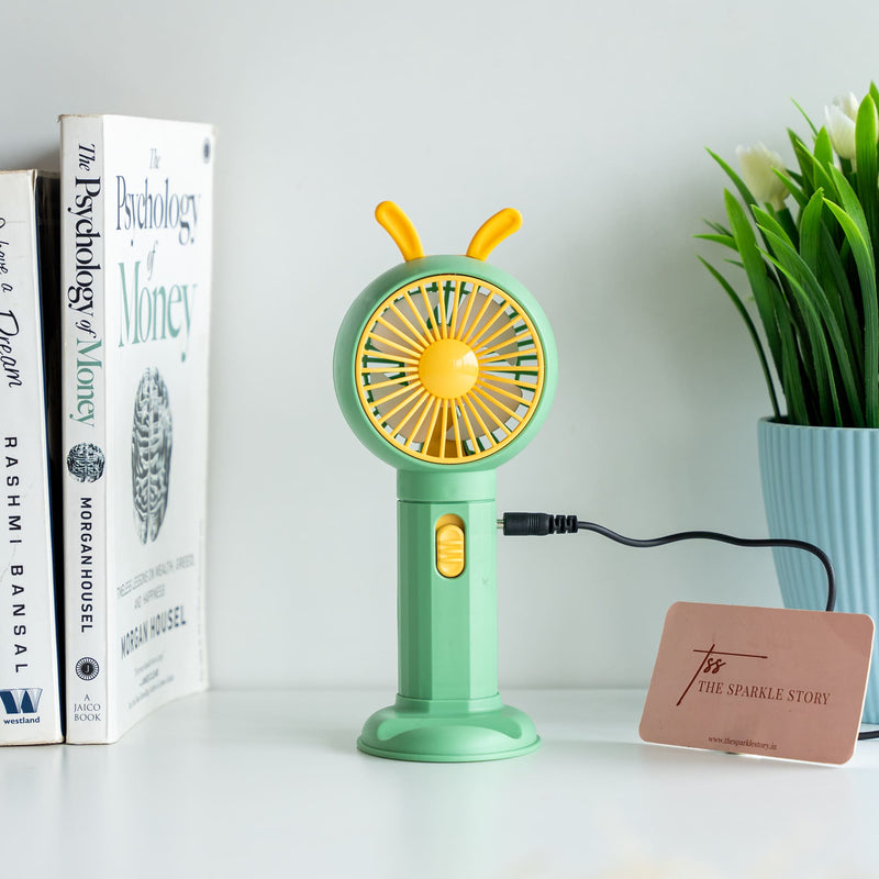 Dual Colour Portable Fan with Phone Stand