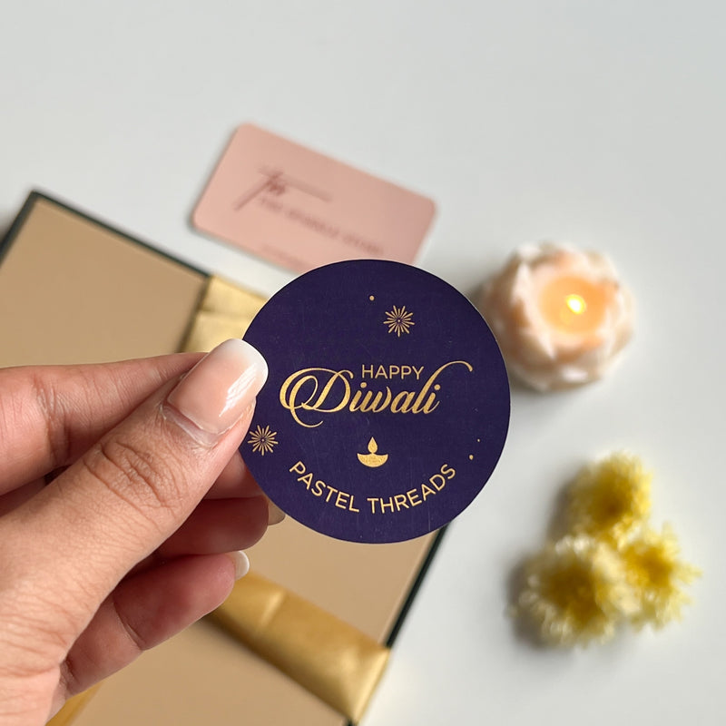Personalized Stickers - Happy Diwali - Set of 40 - COD Not Applicable