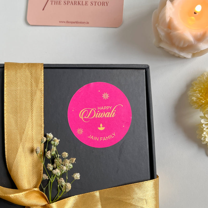 Personalized Stickers - Happy Diwali - Set of 40 - COD Not Applicable