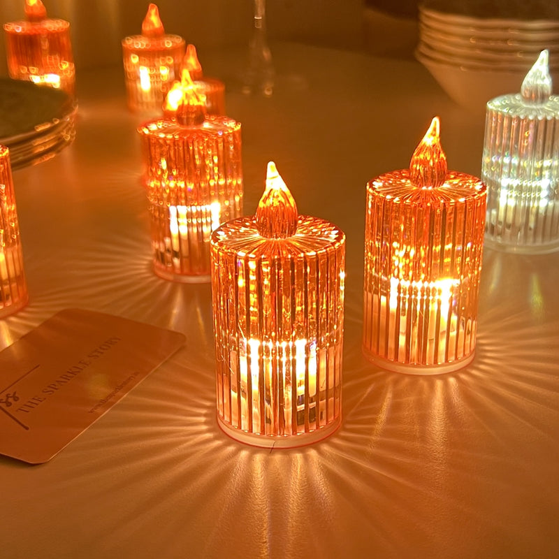 Crystal LED Tealight - Set of 4