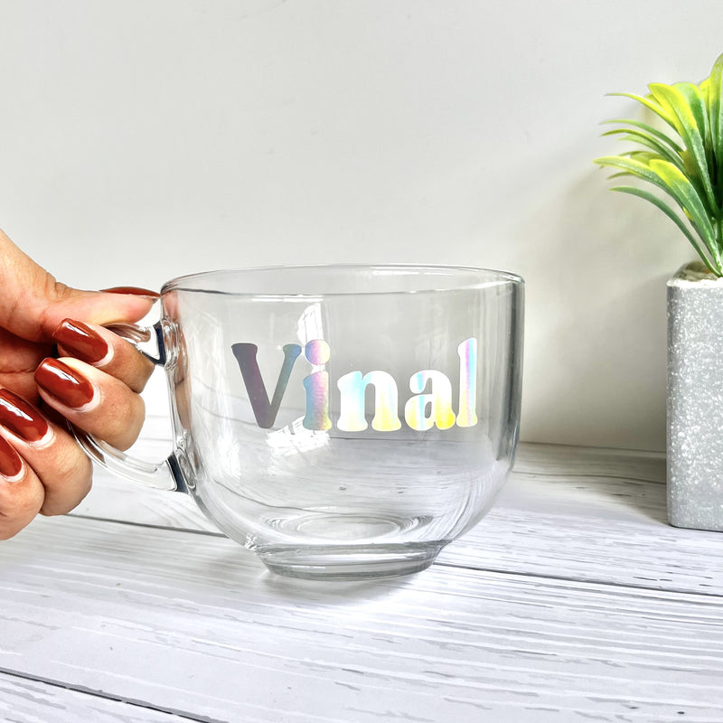 Personalized Clear Mug - Large - COD Not Applicable