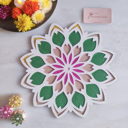 Medium Rangoli Mat - Tulip