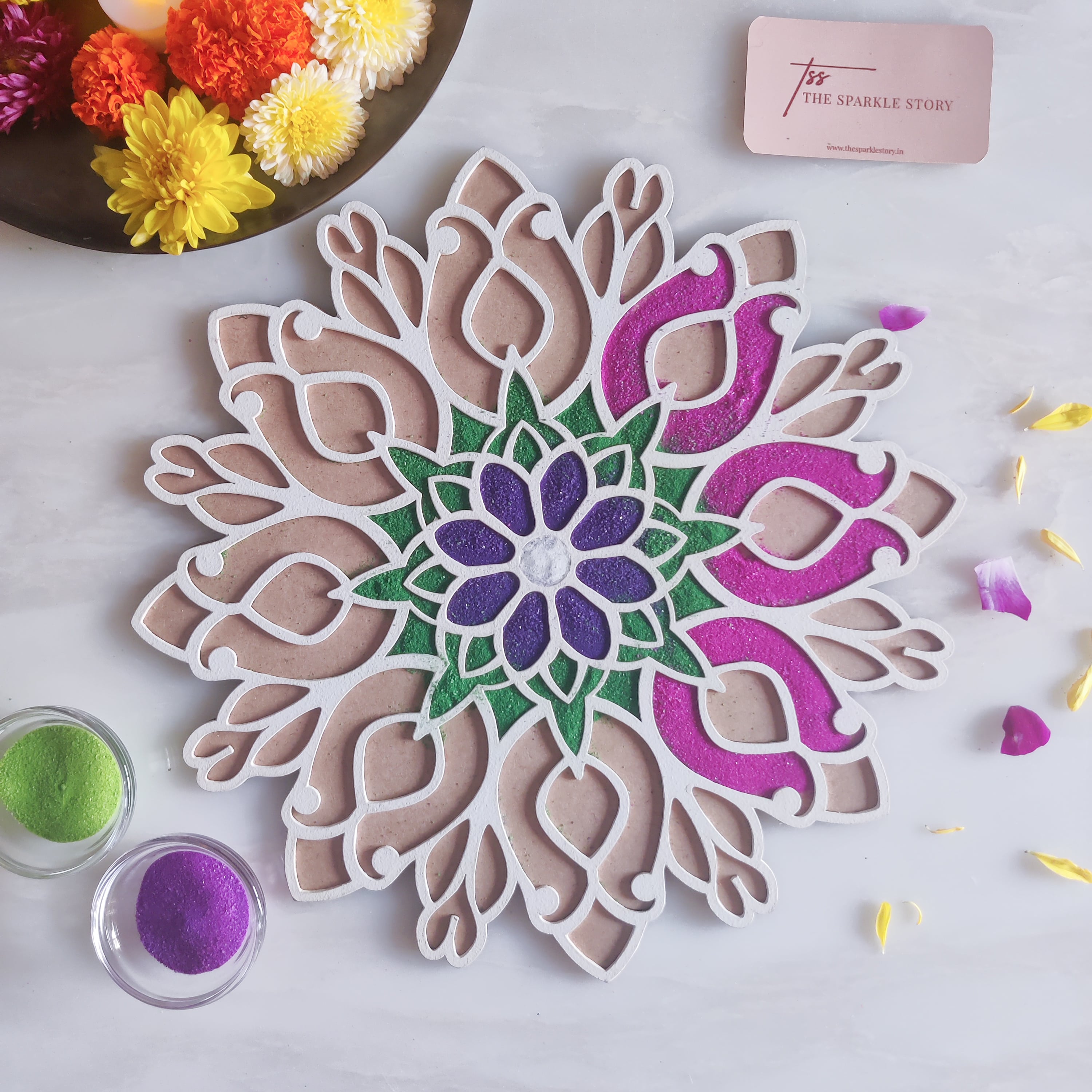 Medium Rangoli Mat - Zephyr – Shop Exclusive Picks | The Sparkle Story