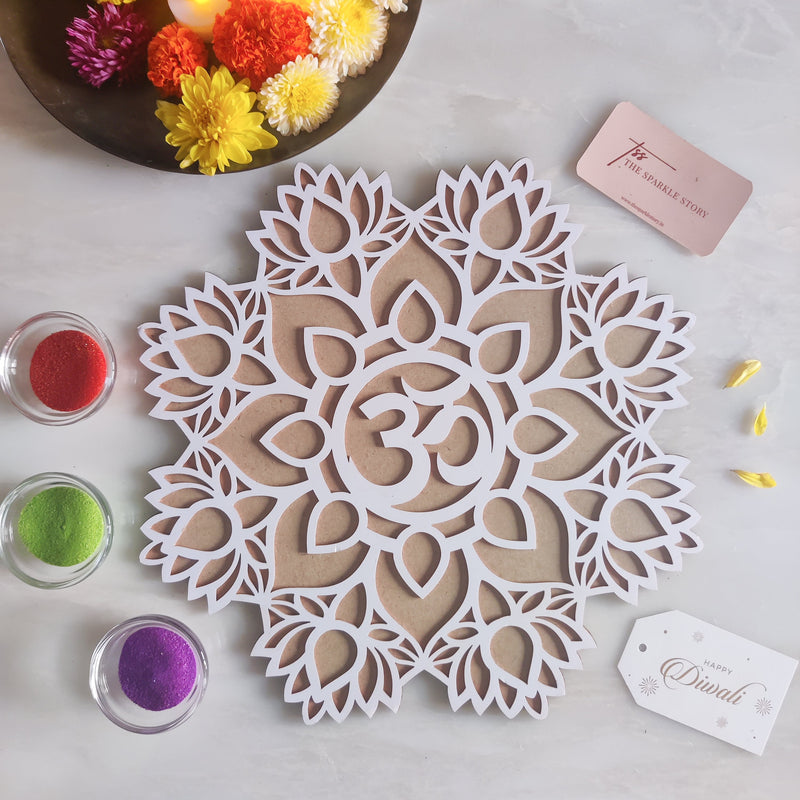 Medium Rangoli Mat - Om