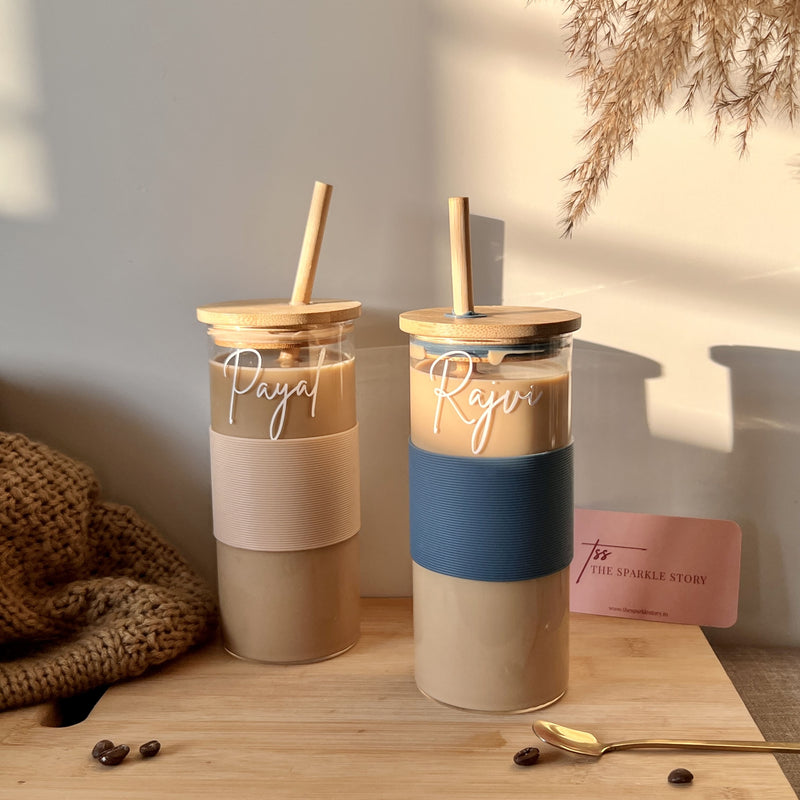 Personalized Tumbler with Bamboo Lid and Straw - COD Not Applicable