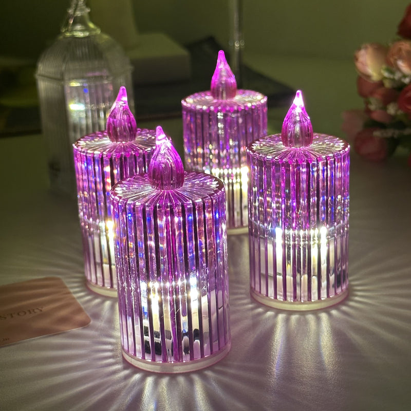 Crystal LED Tealight - Set of 4