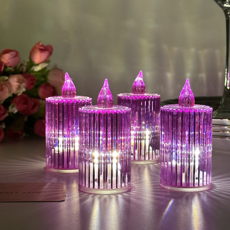 Crystal LED Tealight - Set of 4