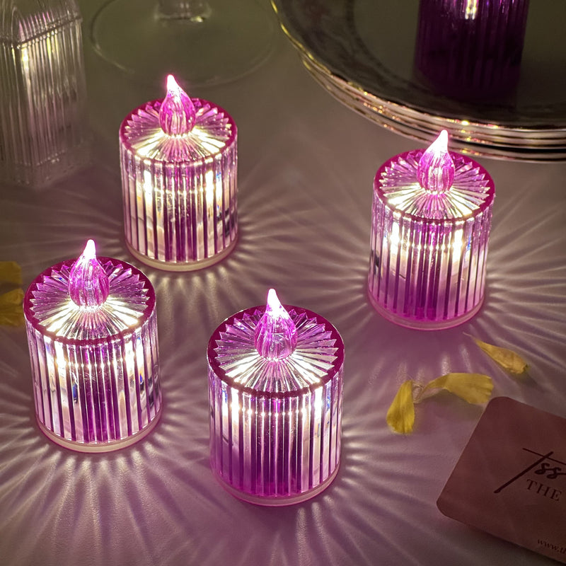 Crystal LED Tealight - Set of 4