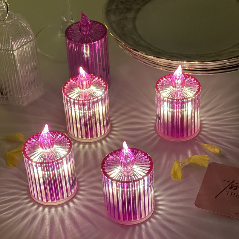 Crystal LED Tealight - Set of 4