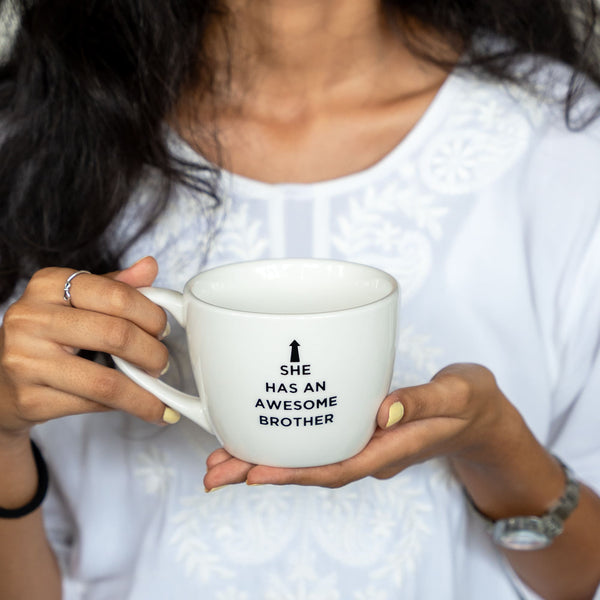 Large Ceramic Mug - Awesome Brother - COD Not Applicable