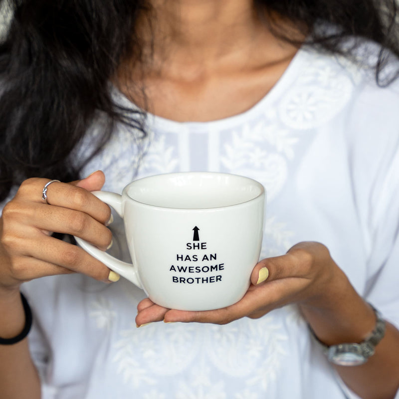 Large Ceramic Mug - Awesome Brother - COD Not Applicable