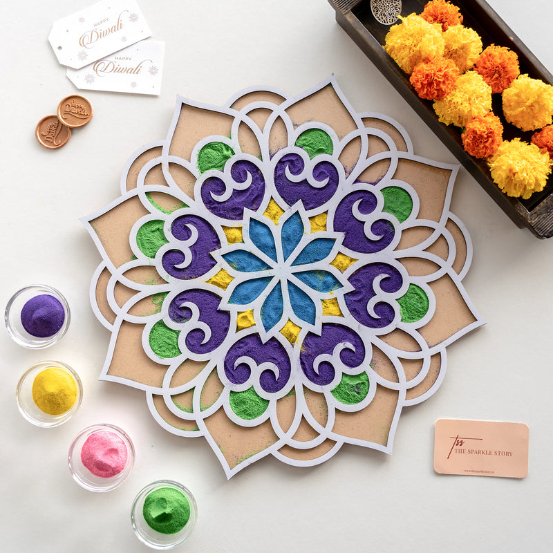 Large Rangoli Mat - Blossom