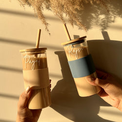 Personalized Tumbler with Bamboo Lid and Straw - COD Not Applicable