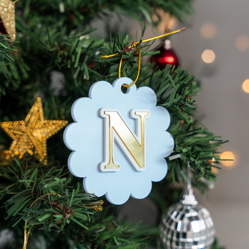 Personalized Blossom Bauble - Initial - Single - COD Not Applicable