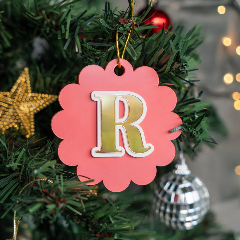 Personalized Blossom Bauble - Initial - Single - COD Not Applicable