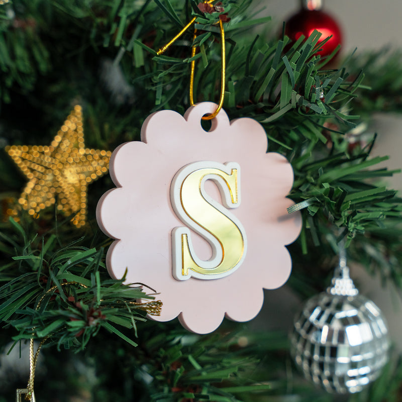 Personalized Blossom Bauble - Initial - Single - COD Not Applicable