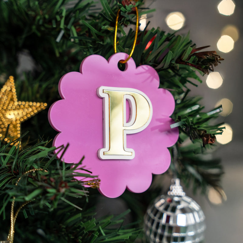 Personalized Blossom Bauble - Initial - Single - COD Not Applicable