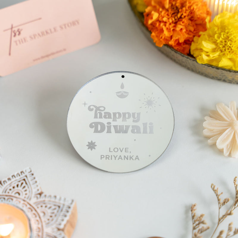 Personalized Bold Gift Tag - Happy Diwali - COD Not Applicable
