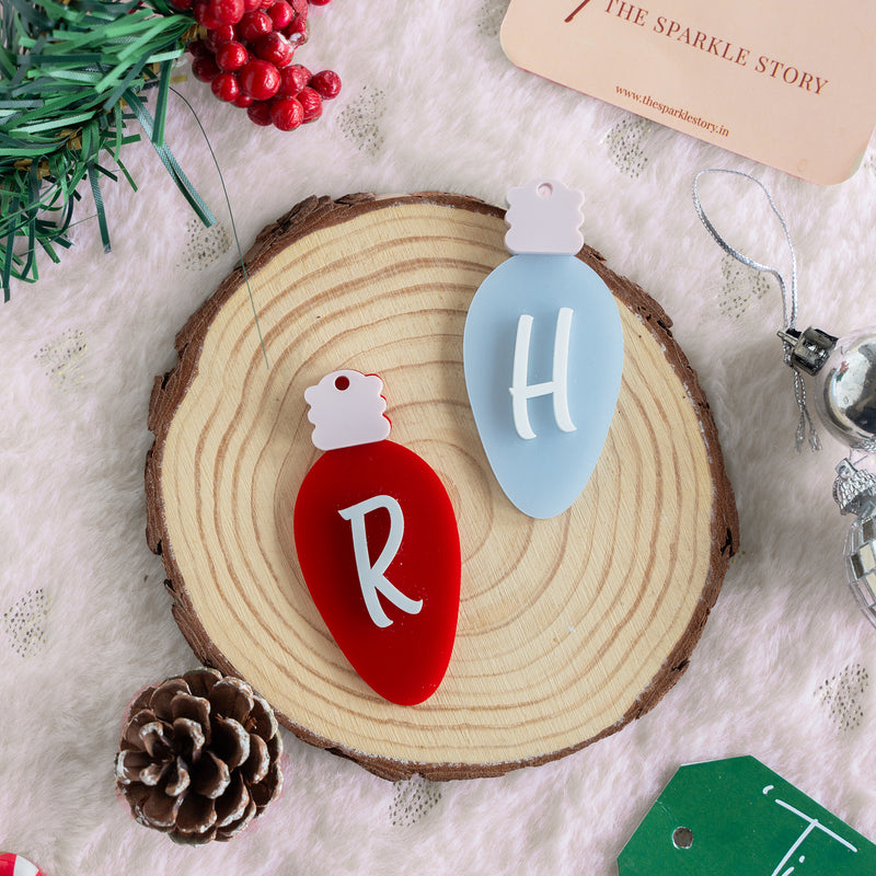 Personalized Ornament - Bulb With Initial - Single - COD Not Applicable